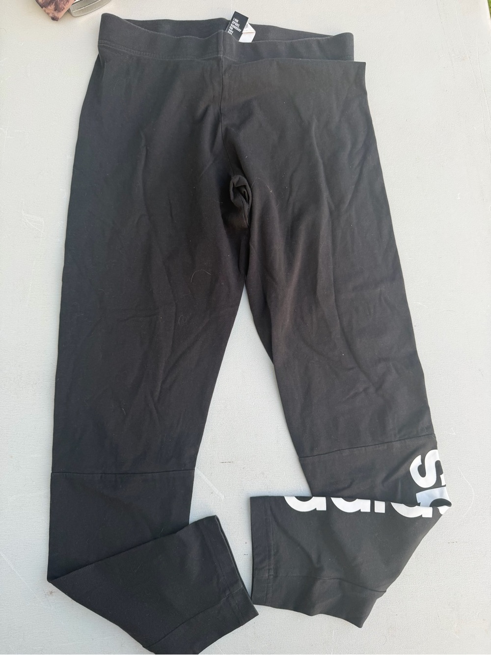Black Athletic leggings with Logo Accent